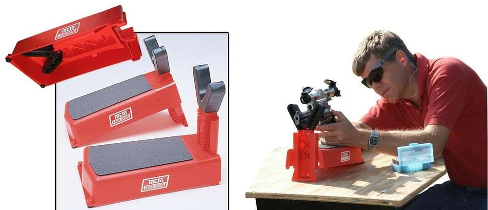 Misc. Accessories MTM Case Gard Ready Series MTM PISTOL HANDGUN REST - ADJUSTABLE ALL PLASTIC REST RED